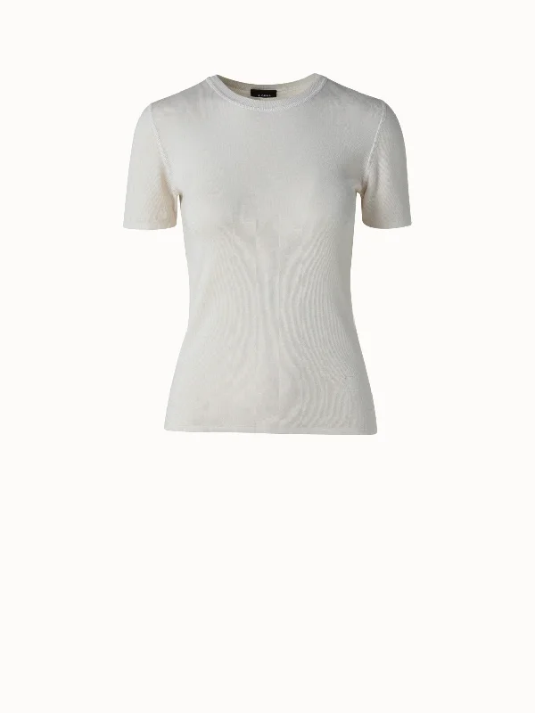 Cashmere Silk Short Sleeve Pullover