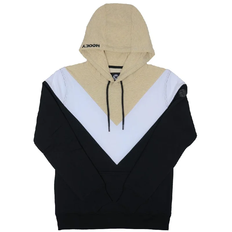 "Berkeley" Black/White/Tan Hoody